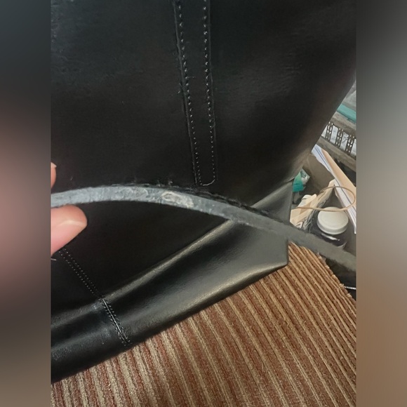 Rustic Town Women’s black leather tote bag purse - Picture 10 of 10